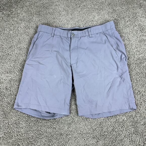 Under Armour Shorts Mens 36 Gray Lightweight Performance Chino HeatGear READ - Picture 2 of 11
